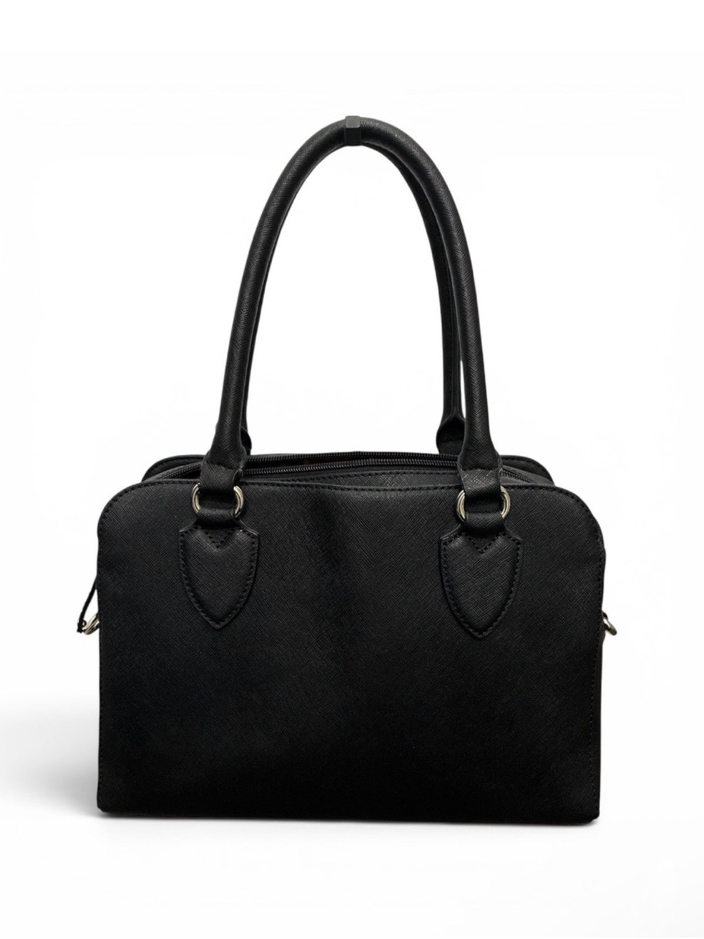 Tignanello Black Saffiano Satchel - Picture 3 of 7